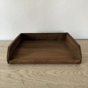 Threshold Wooden Paper Tray Office Accessory Desk  Letter Holder